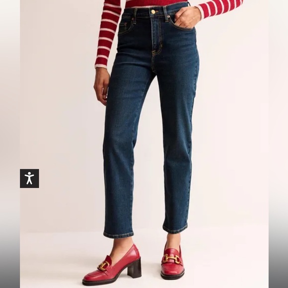 Boden Indigo Vintage Mid Rise Cigarette Jeans - Picture 5 of 7